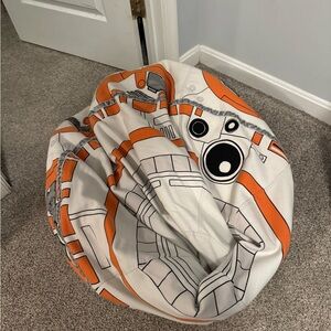 Pottery Barn Kids BB-8 Bean Bag Chair in Orange and White-cover only